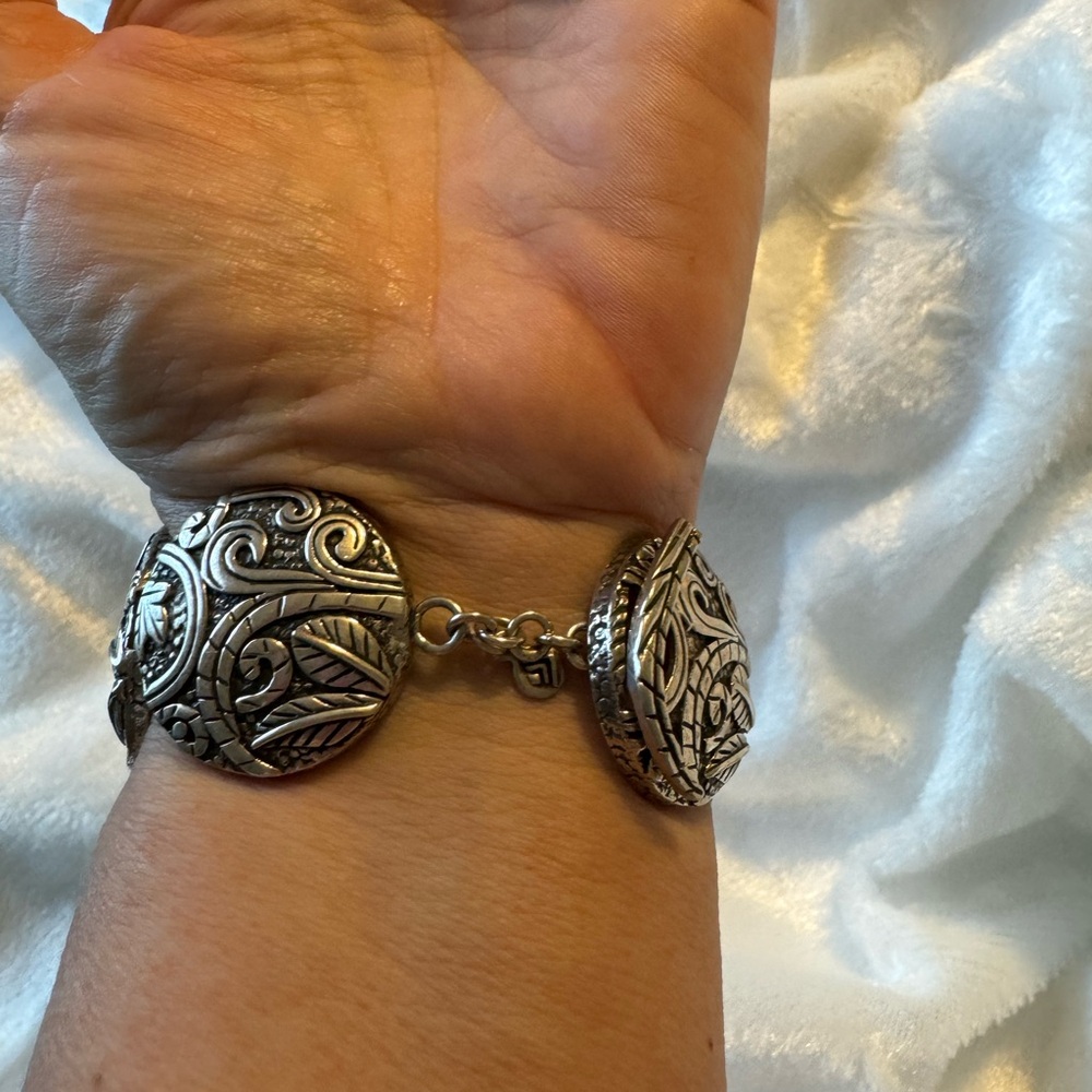 Silpada Solid Sterling Silver Heavy Bracelet - image 3